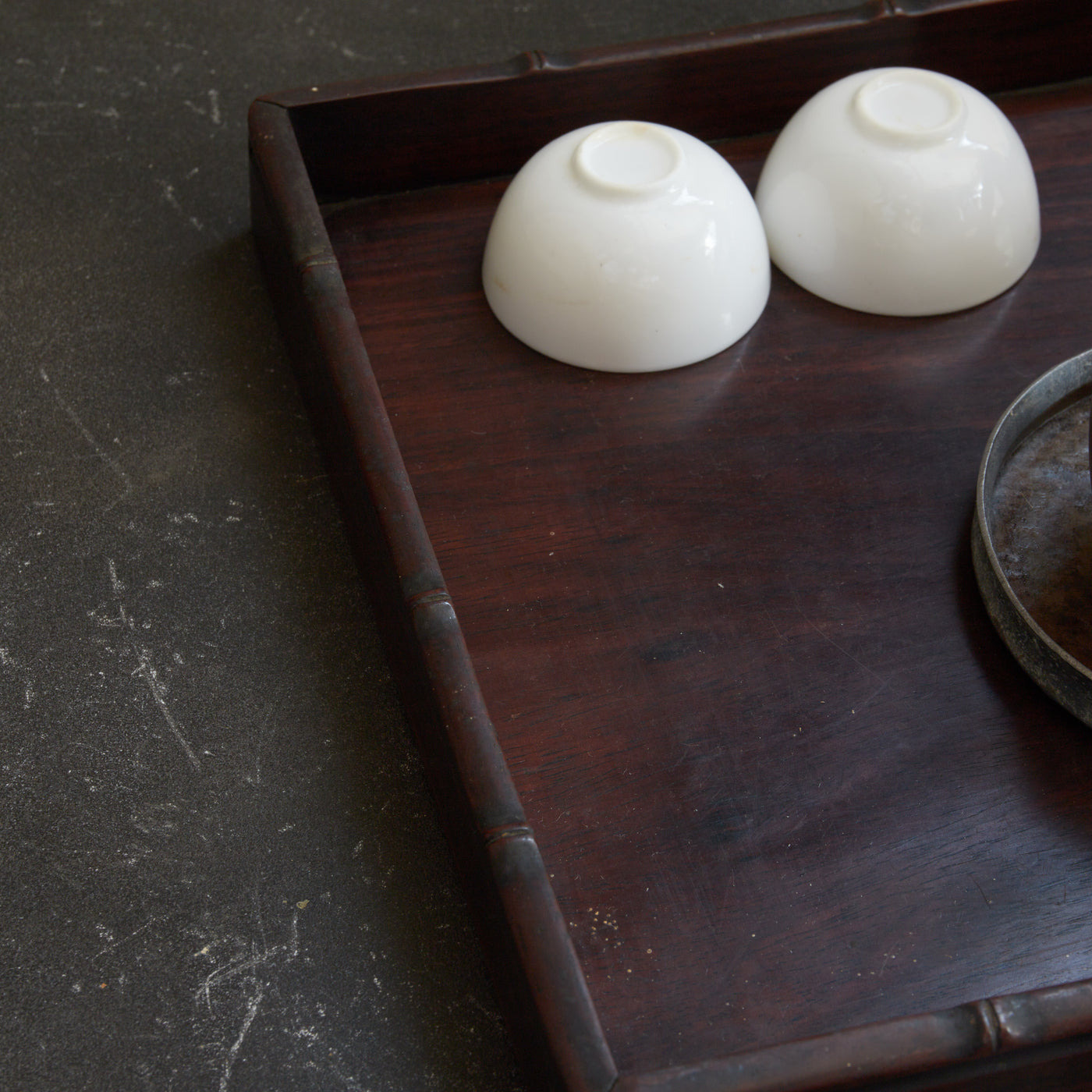 清代 唐木四方煎茶盆（1616–1911CE） – 盆