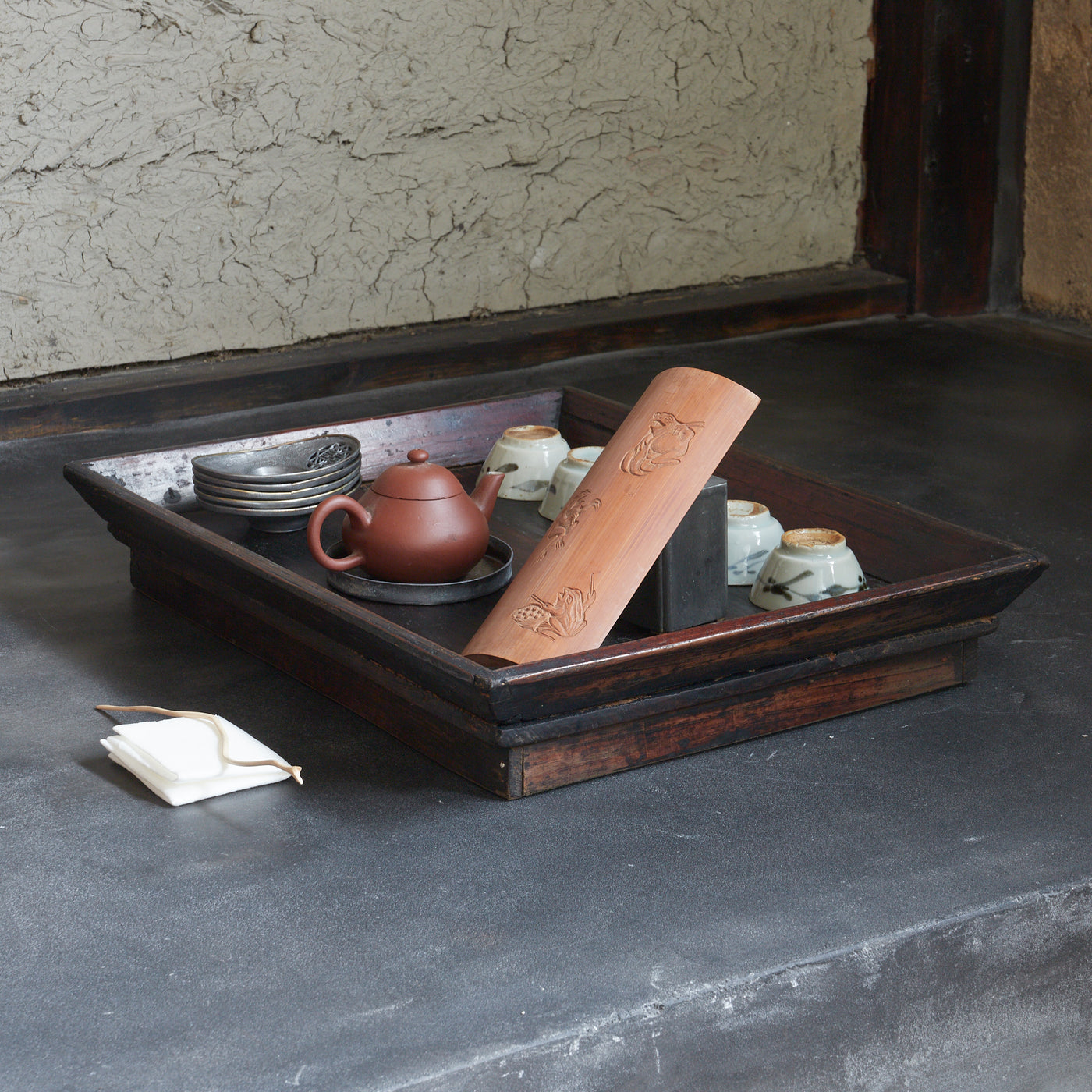 WOODEN RECTANGULAR TRAY, Joseon Dynasty (1392–1897 CE) – Tea Tray