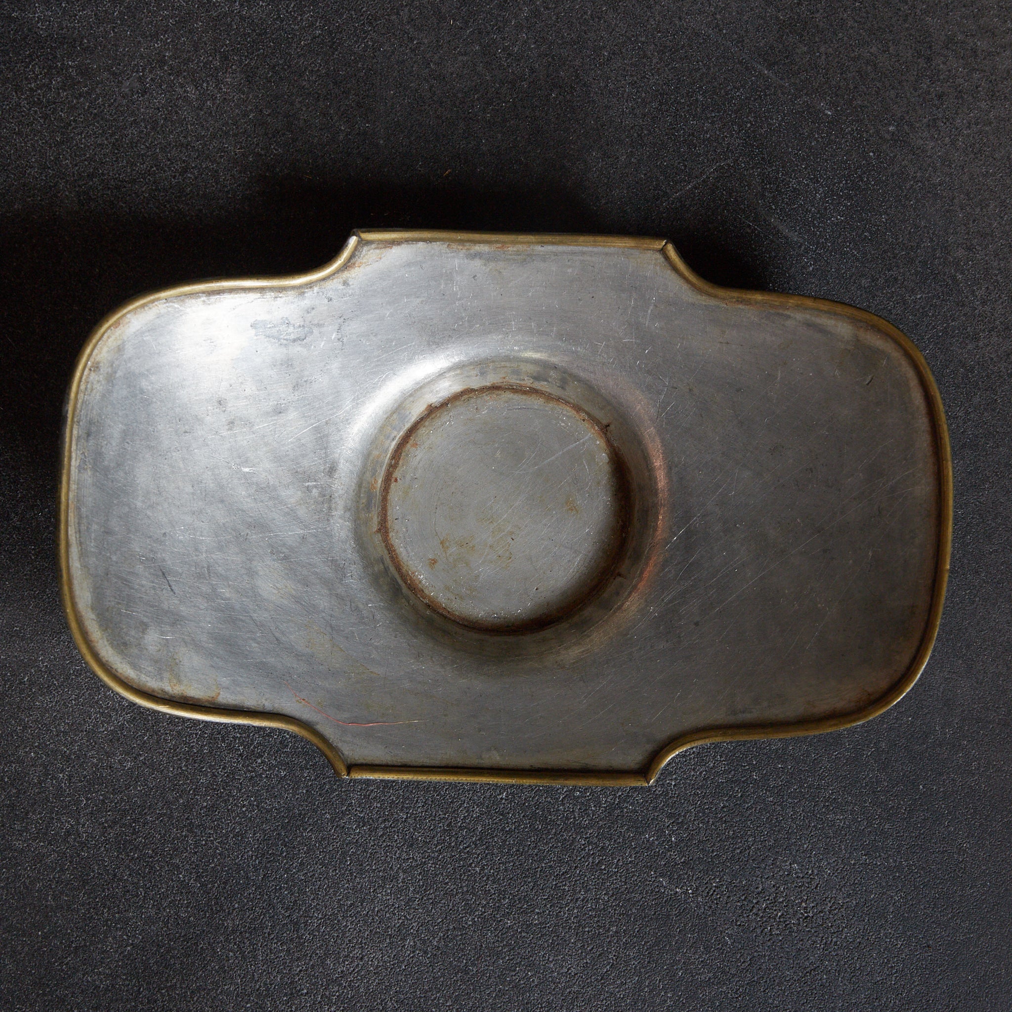 清代 古錫銅覆花弁形茶托 5客揃（1616–1911CE）｜詳細画像6
