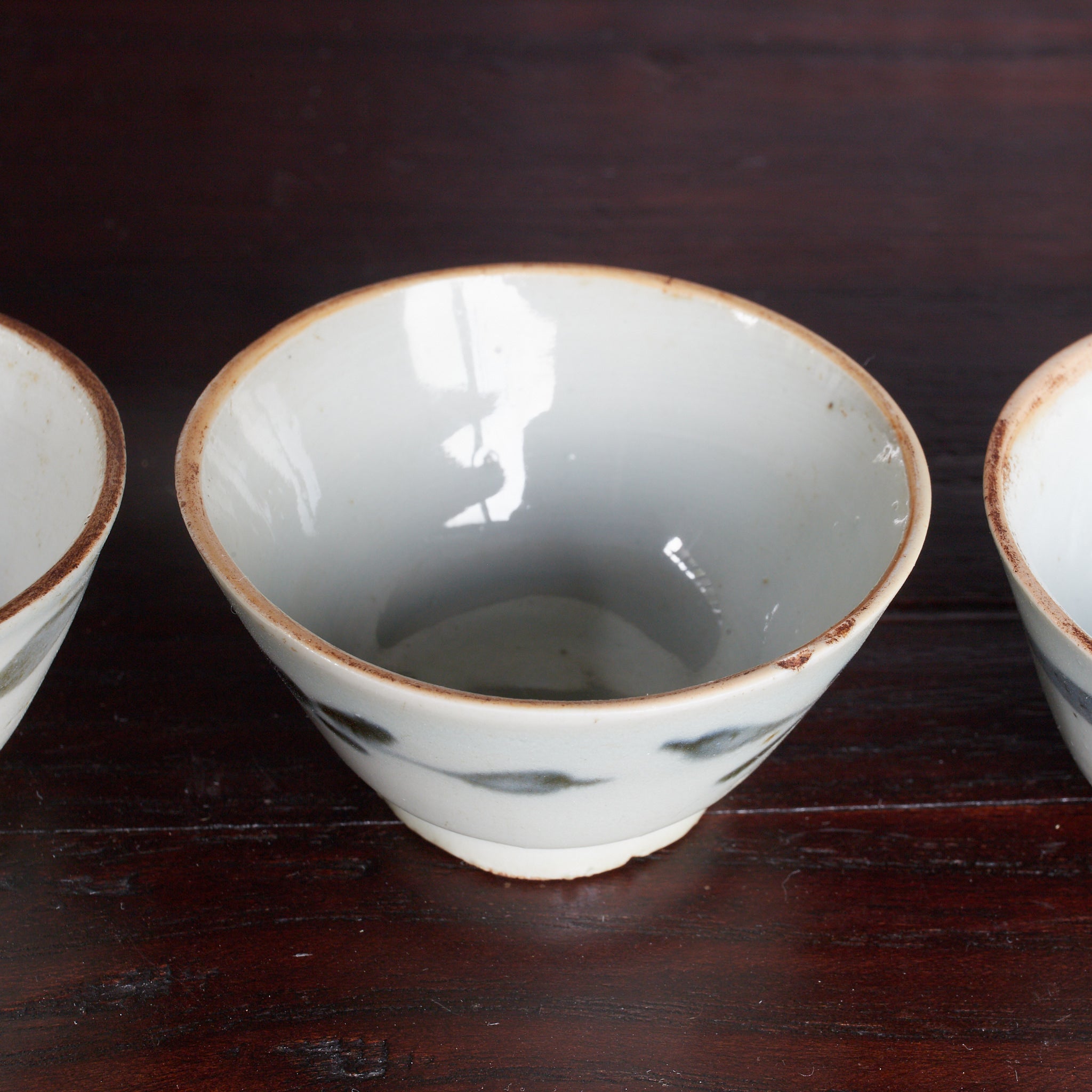 明代 古染付 草文煎茶碗 5客揃（1368–1644CE）｜詳細画像28