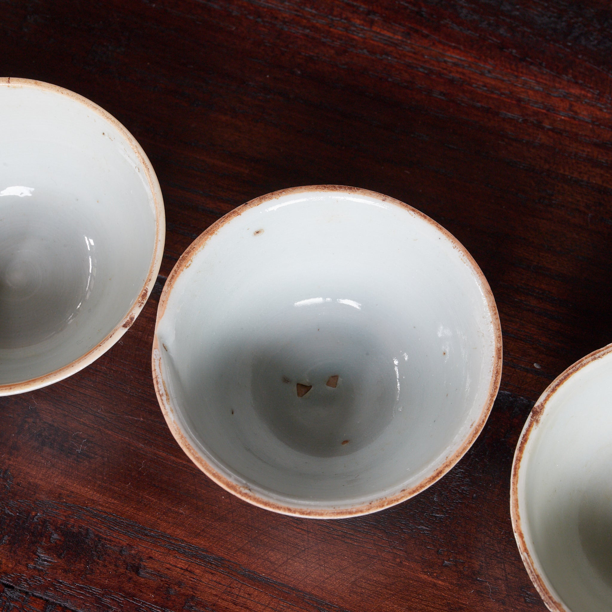 明代 古染付 草文煎茶碗 5客揃（1368–1644CE）｜詳細画像36