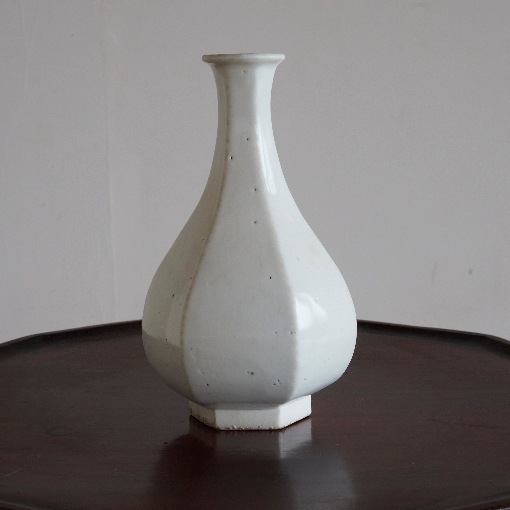 Yi Dynasty White Porcelain Chamfered Jar Sake Bottle Yi Dynasty/1392-1897CE