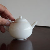 清代德化窑白瓷茶壶磨砂壶清朝/1616-1911CE
