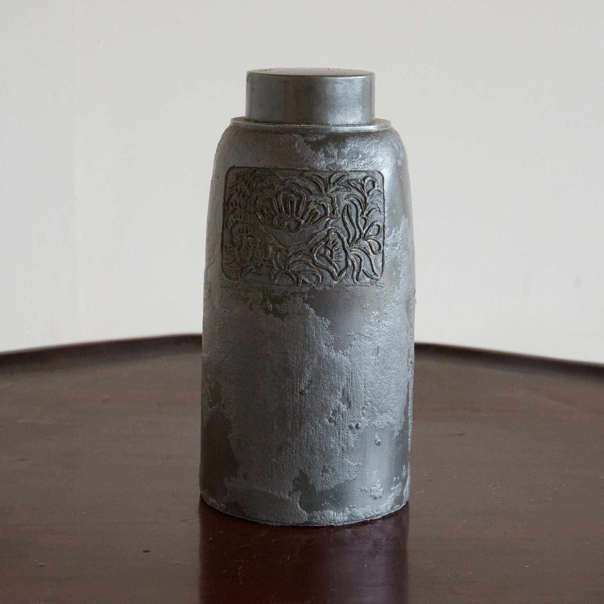 Qing dynasty tin tea container Qing dynasty/1616-1911CE