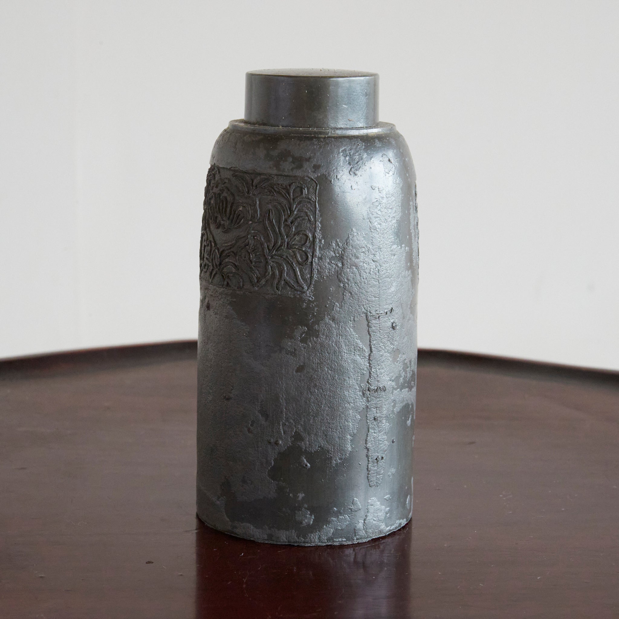 Qing dynasty tin tea container Qing dynasty/1616-1911CE