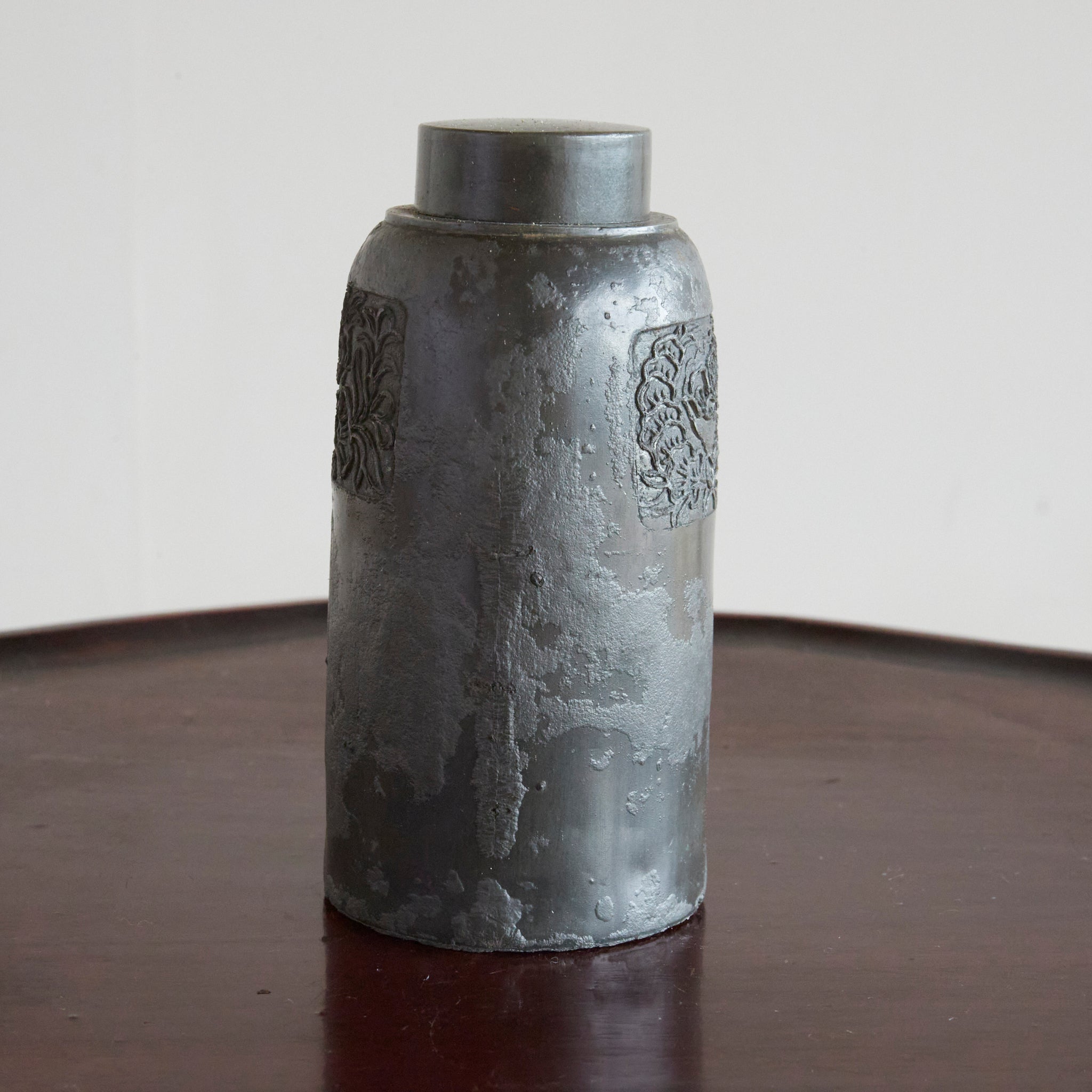 Qing dynasty tin tea container Qing dynasty/1616-1911CE