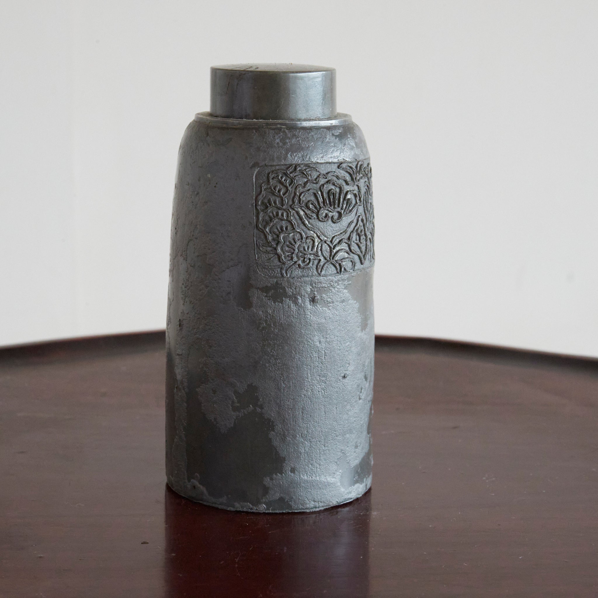 Qing dynasty tin tea container Qing dynasty/1616-1911CE