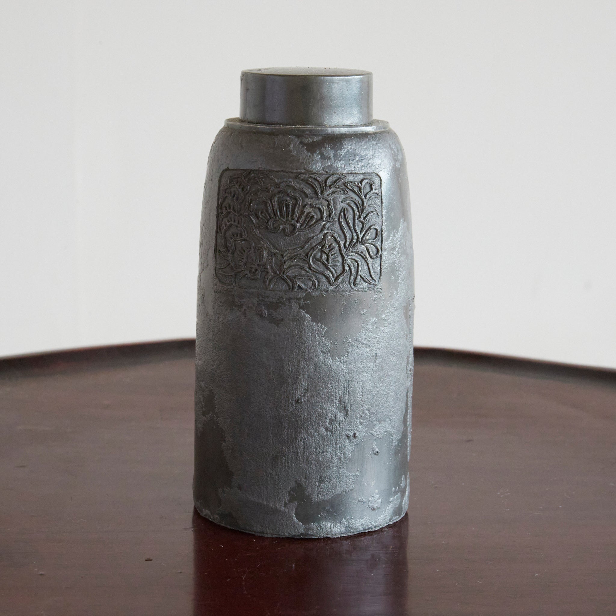 Qing dynasty tin tea container Qing dynasty/1616-1911CE