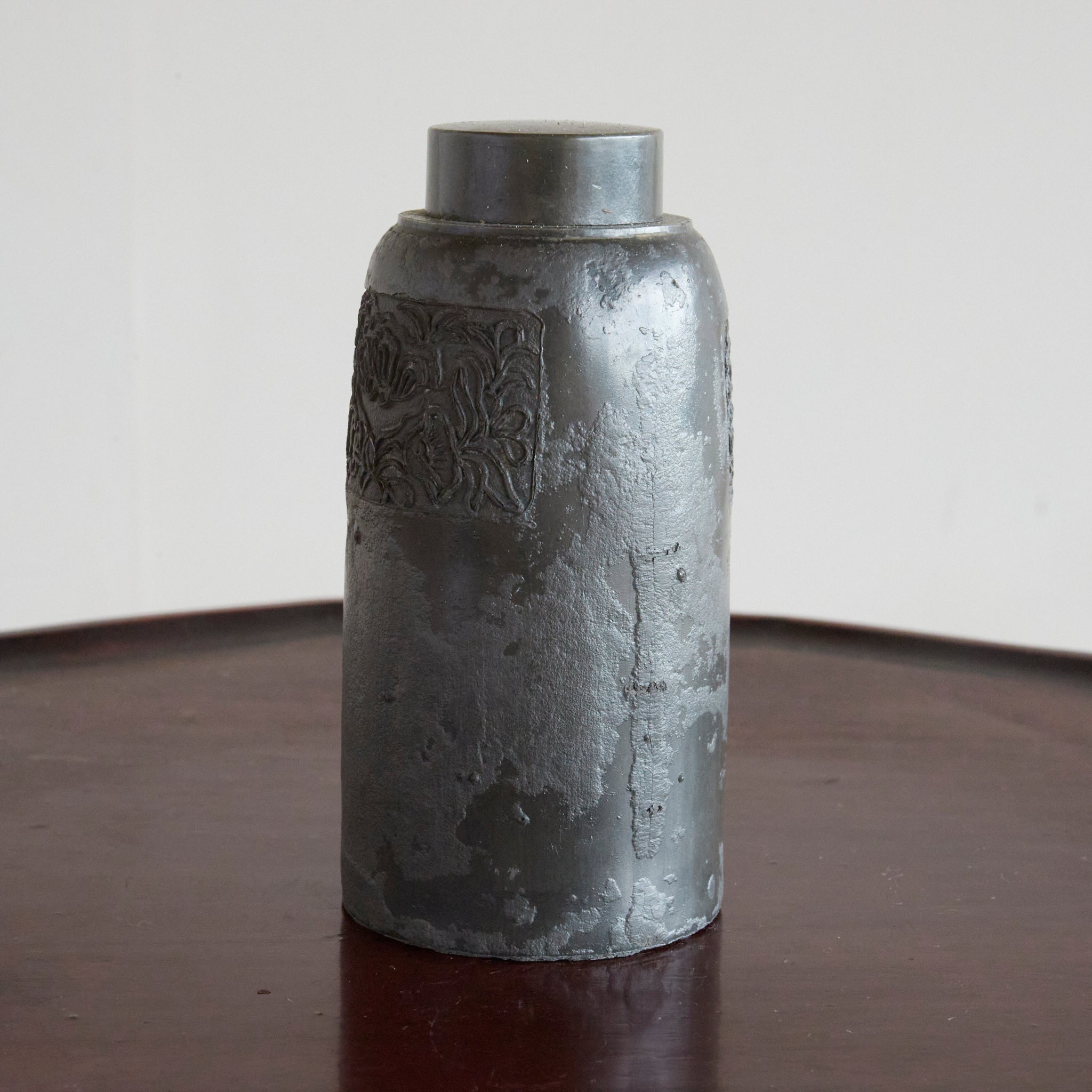 Qing dynasty tin tea container Qing dynasty/1616-1911CE