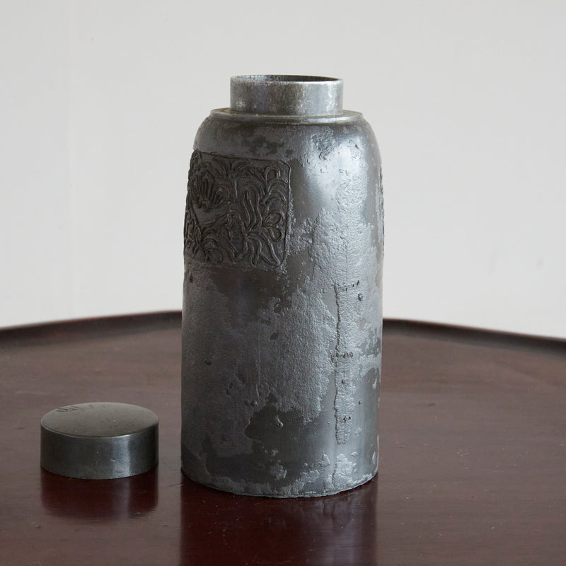 Qing dynasty tin tea container Qing dynasty/1616-1911CE