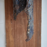 Decayed old iron wall hanging
