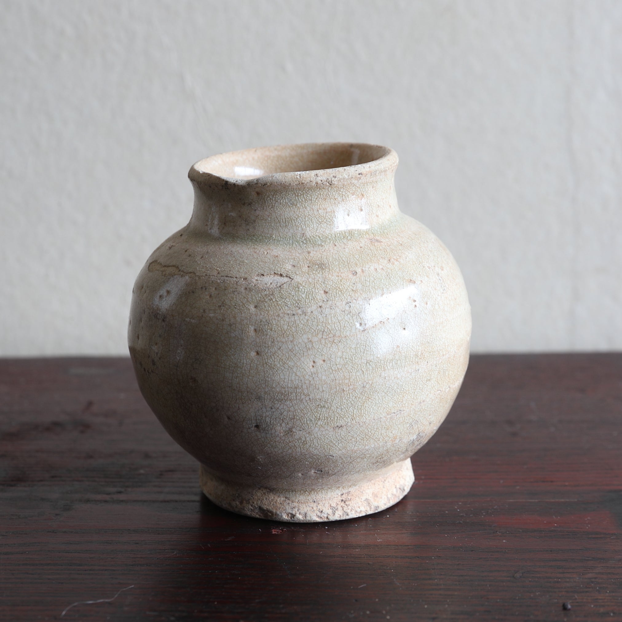 室町時代 古瀬戸 灰釉小壺（1336–1573 CE） | 入蘆花（ロカニイル）