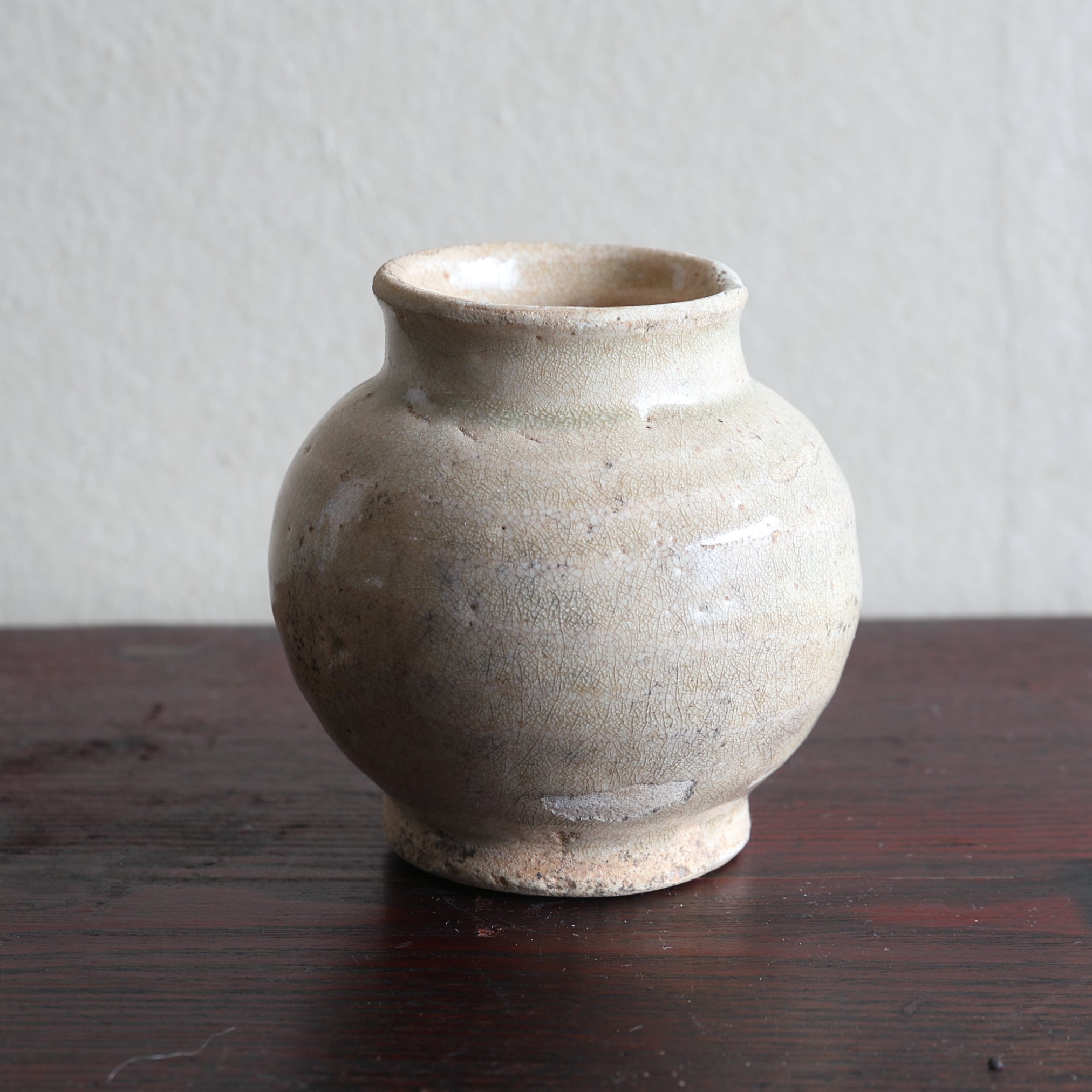 室町時代 古瀬戸 灰釉小壺（1336–1573 CE） | 入蘆花（ロカニイル）