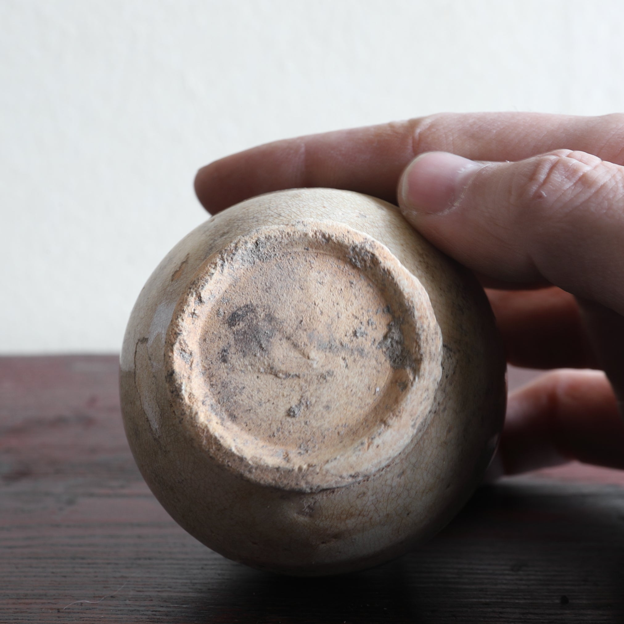 SMALL JAR, Ko-Seto, ash-glazed, Muromachi Period（1336–1573CE）