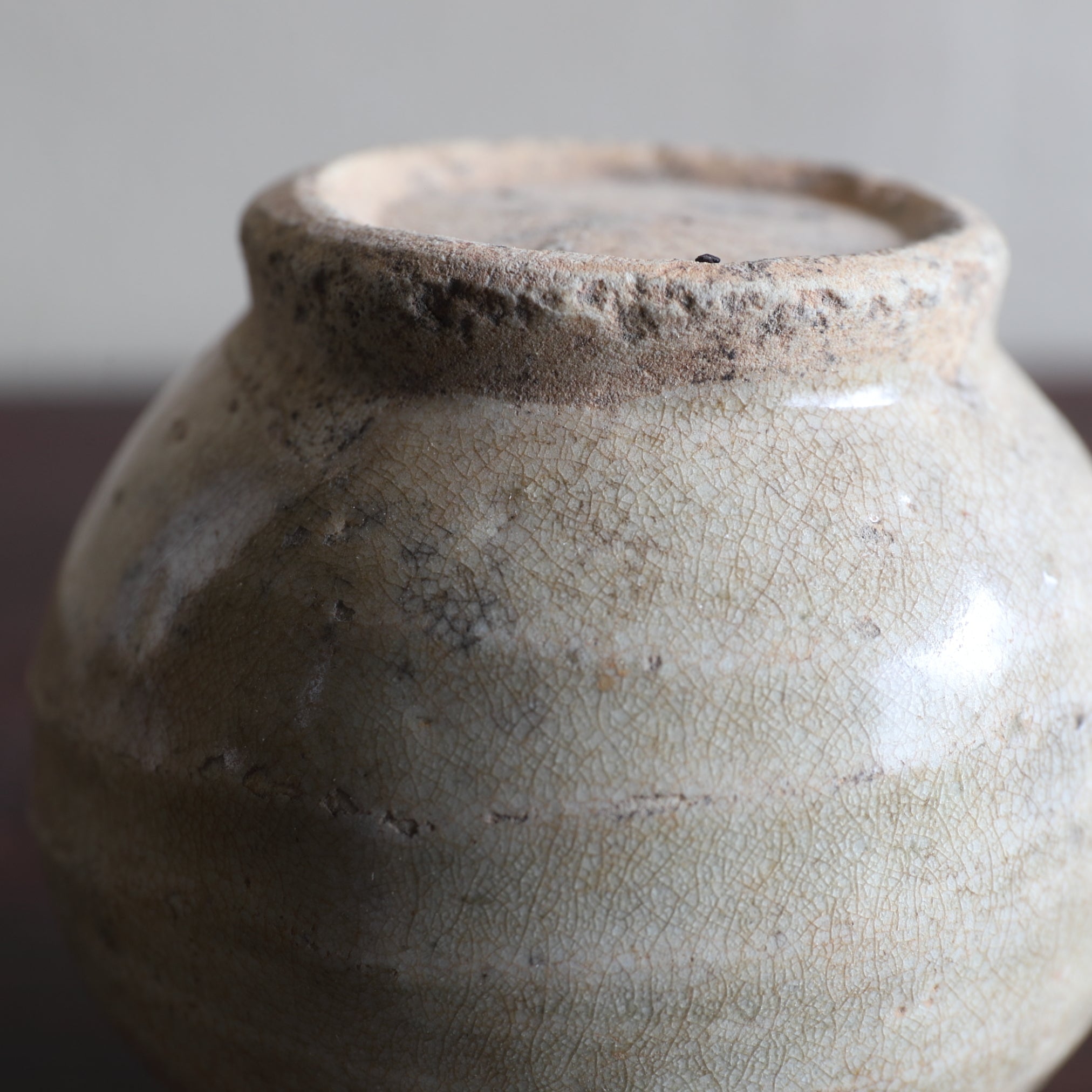 室町時代 古瀬戸 灰釉小壺（1336–1573 CE） | 入蘆花（ロカニイル）