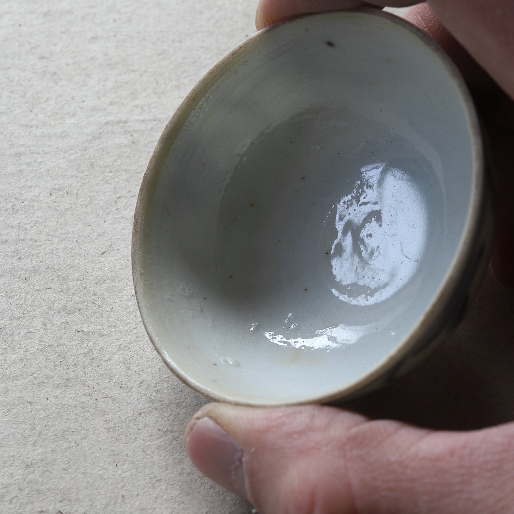 SENCHA-TEESCHALE, Ko-Sometsuke, mit grasmuster, 5er-set, Ming-Dynastie（1368–1644 n. Chr.）