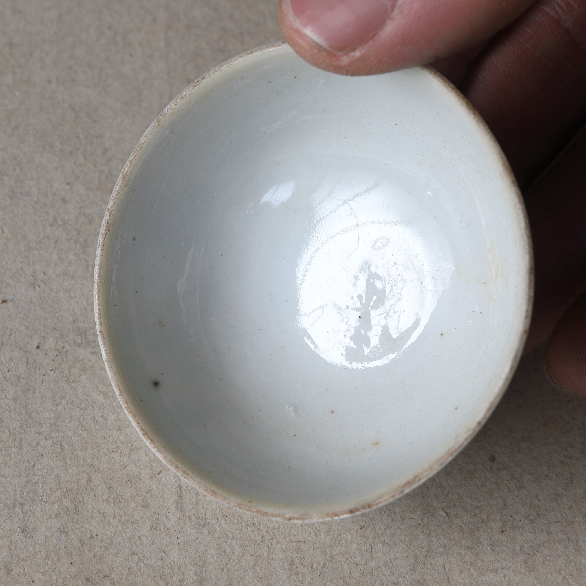 SENCHA-TEESCHALE, Ko-Sometsuke, mit grasmuster, 5er-set, Ming-Dynastie（1368–1644 n. Chr.）