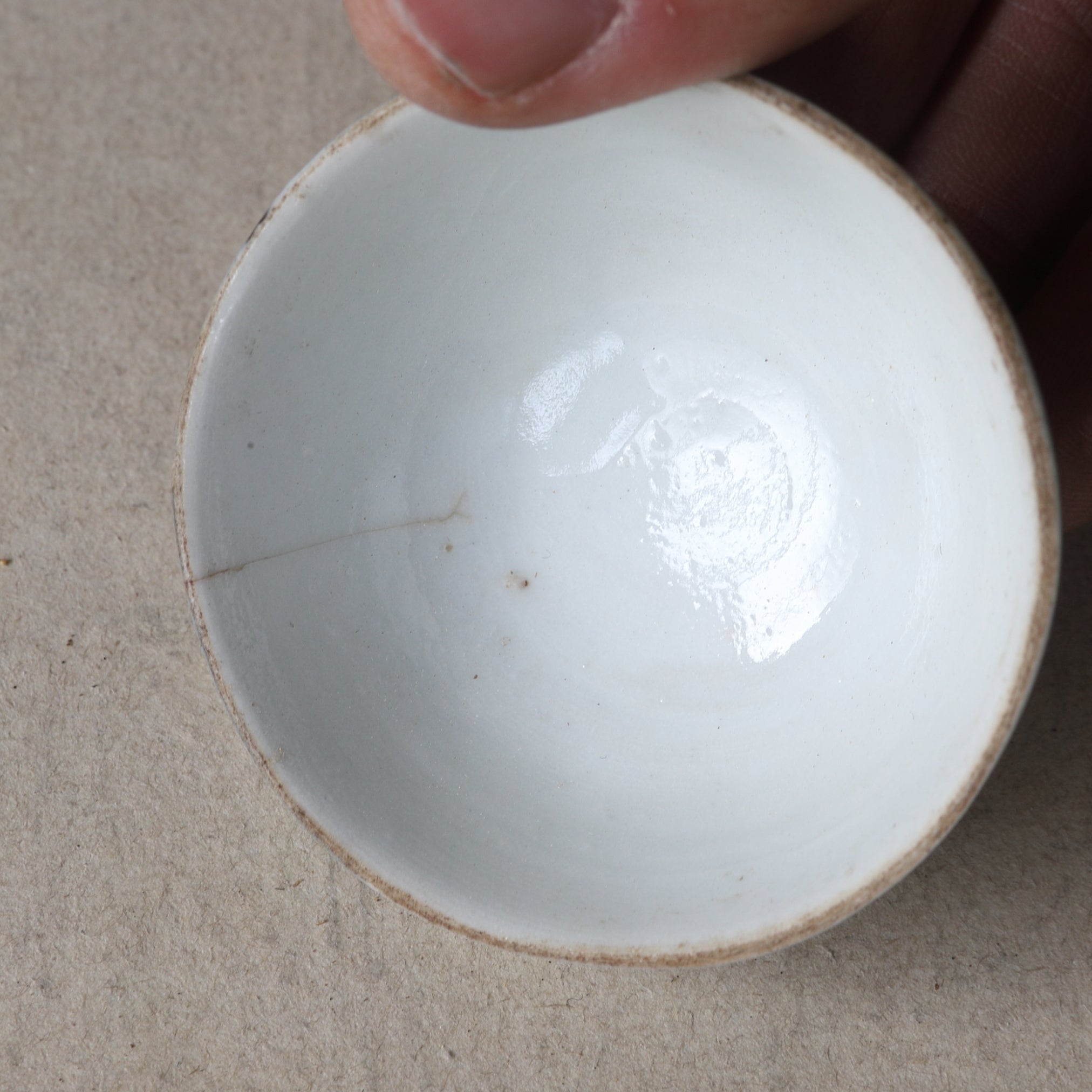 SENCHA-TEESCHALE, Ko-Sometsuke, mit grasmuster, 5er-set, Ming-Dynastie（1368–1644 n. Chr.）
