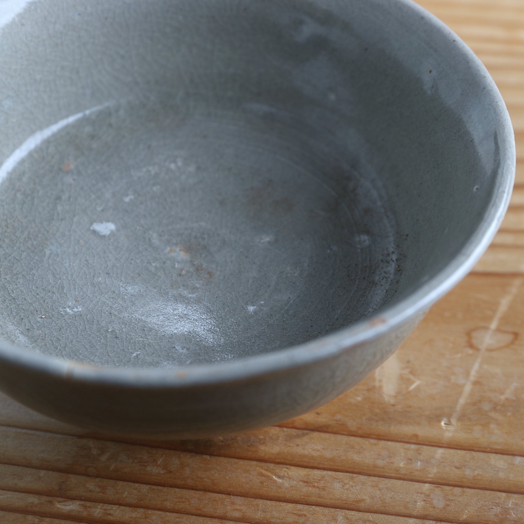 朝鮮 李朝 高麗白磁 堅手茶碗 桐箱付 V R3914 工芸品