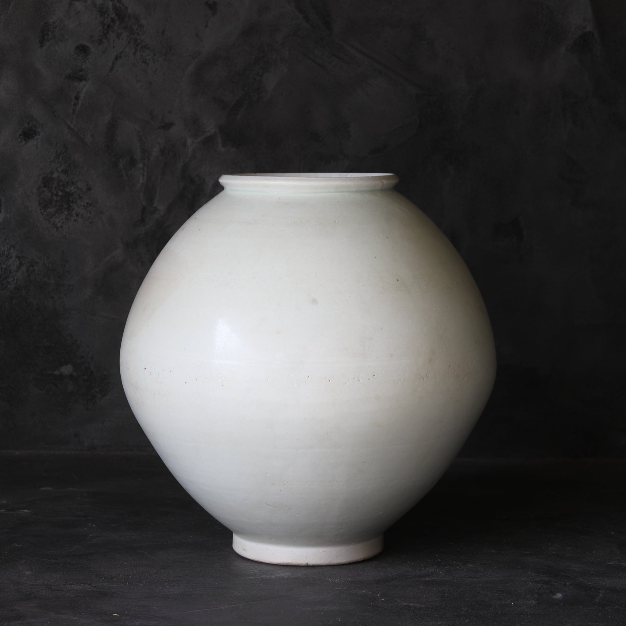 Korean Antique White Porcelain Full Moon Jar - lot2 / Joseon Dynasty