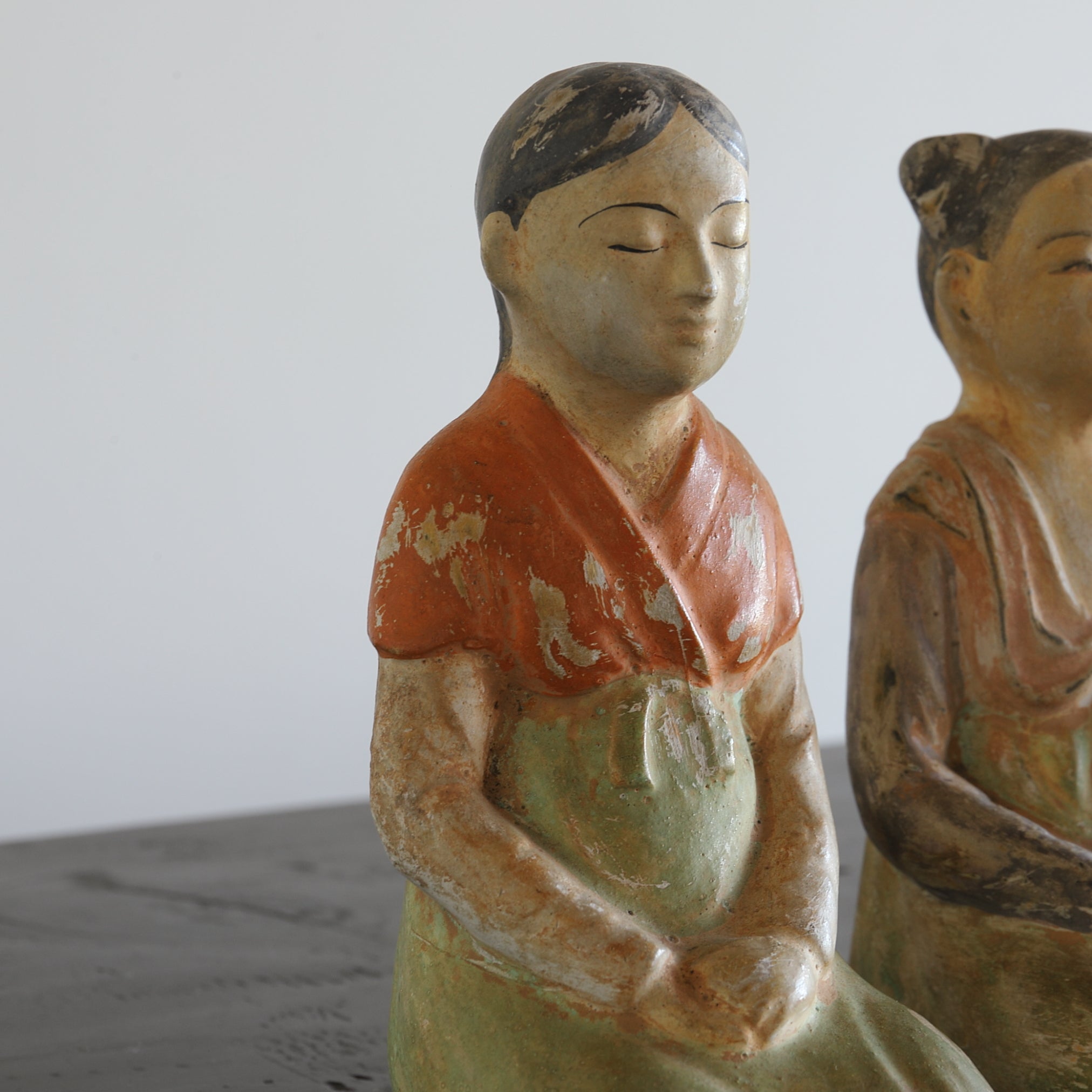 Joseon Dynasty, Pair of Female Portrait Figures (1392-1897 CE)