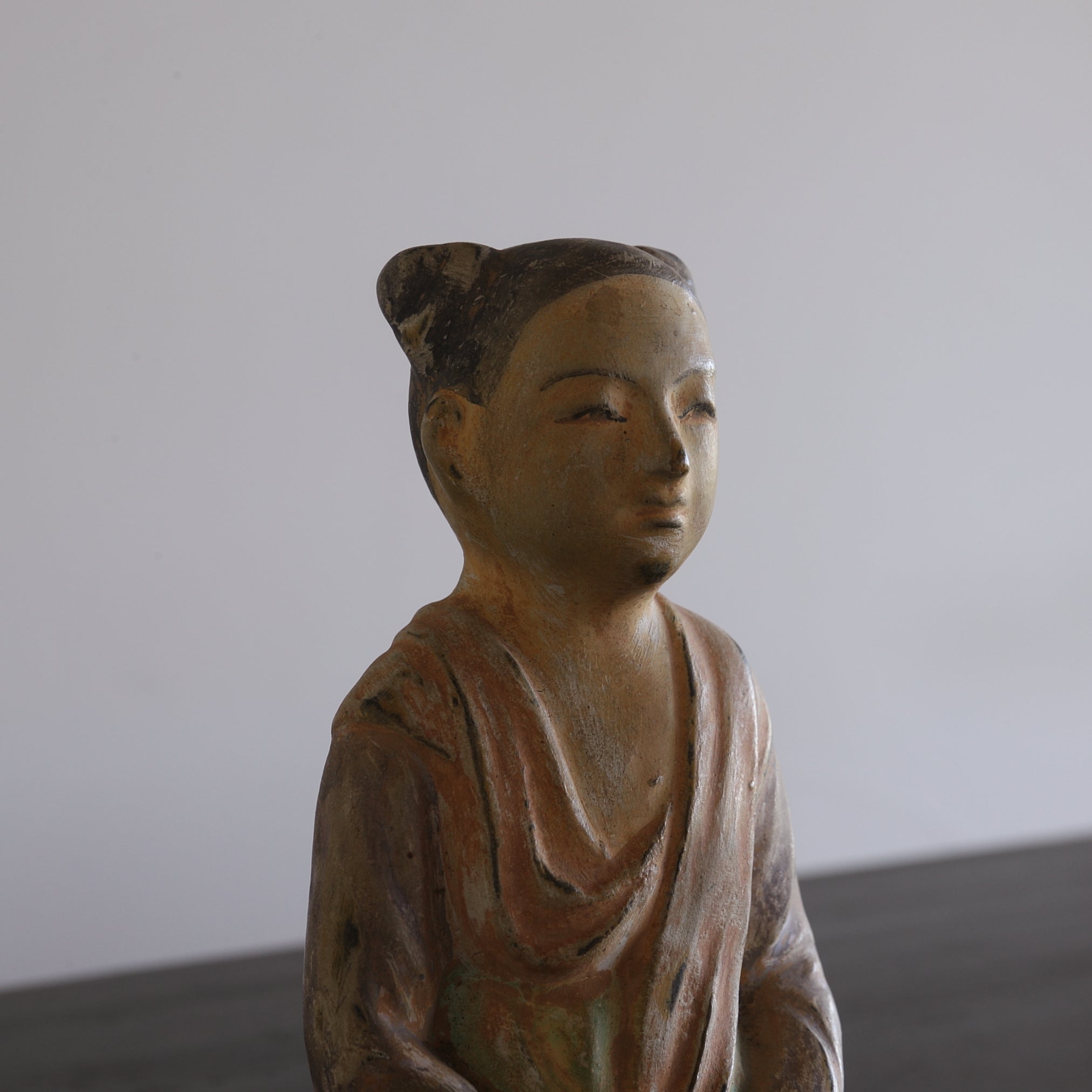 時代彫刻置物胸像婦女石像李朝朝鮮