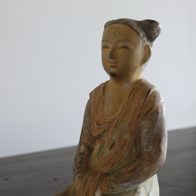 李朝 婦人像 一対  李氏朝鮮時代/1392-1897CE