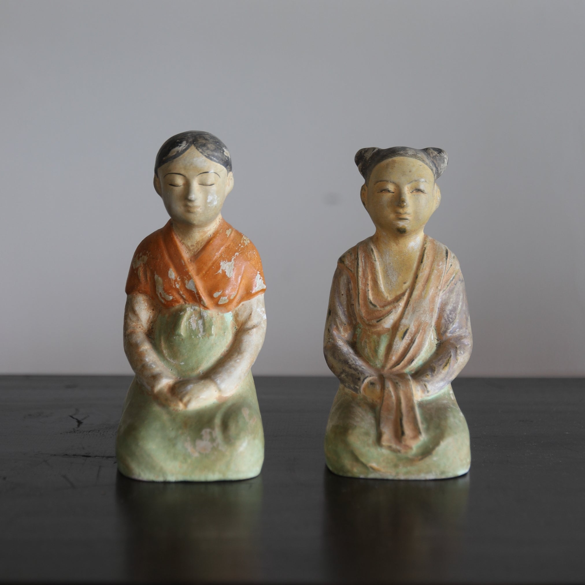 Joseon Dynasty, Pair of Female Portrait Figures (1392-1897 CE)