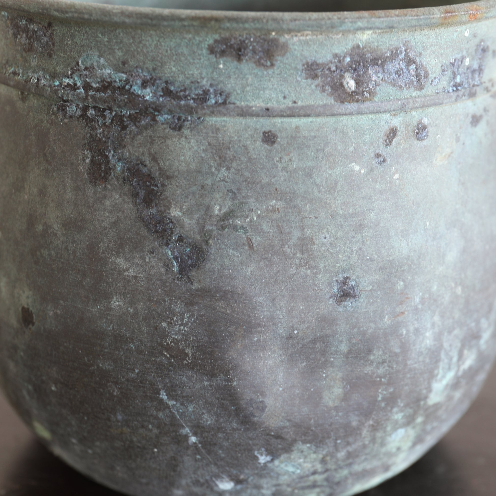 龍文堂 古銅 建水 こぼし 茶道具 古銅 建水 煎茶 蝋型鋳造 中国 銅製