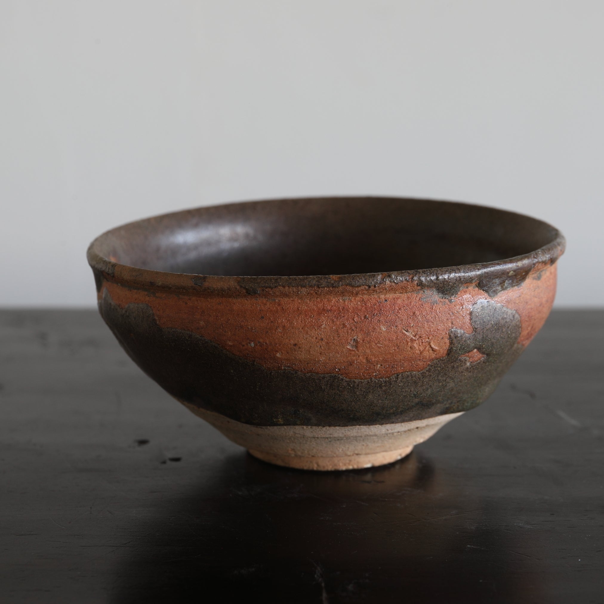 Old Seto Spotted Iron Glazed Tea Bowl, Muromachi Period/1336-1573CE