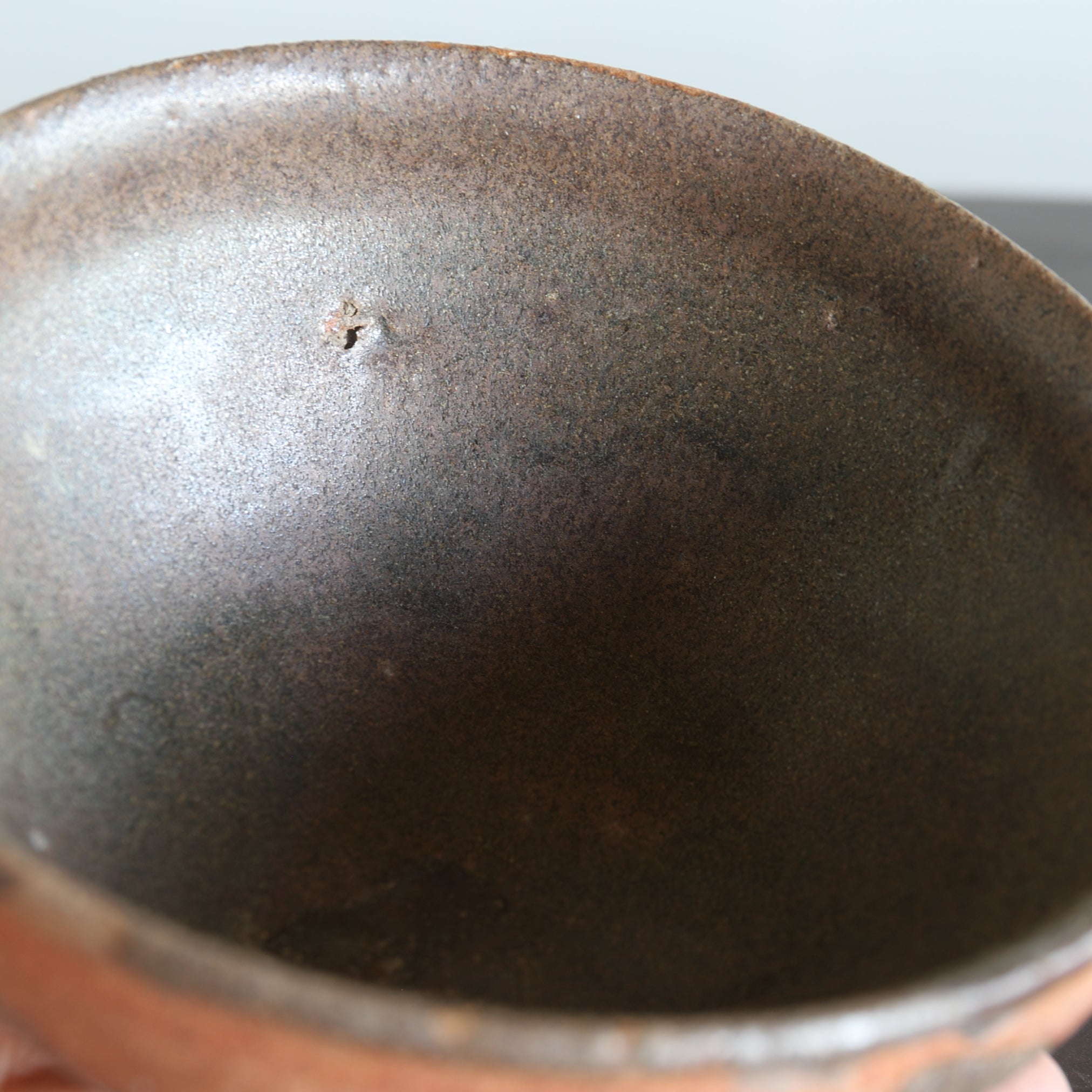 Old Seto Spotted Iron Glazed Tea Bowl, Muromachi Period/1336-1573CE