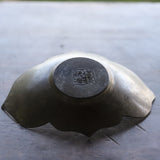 Antique Tin Wheel Flower-shaped Tea Cup coasters, Wu Ke, Qing Dynasty (1616-1911 CE)