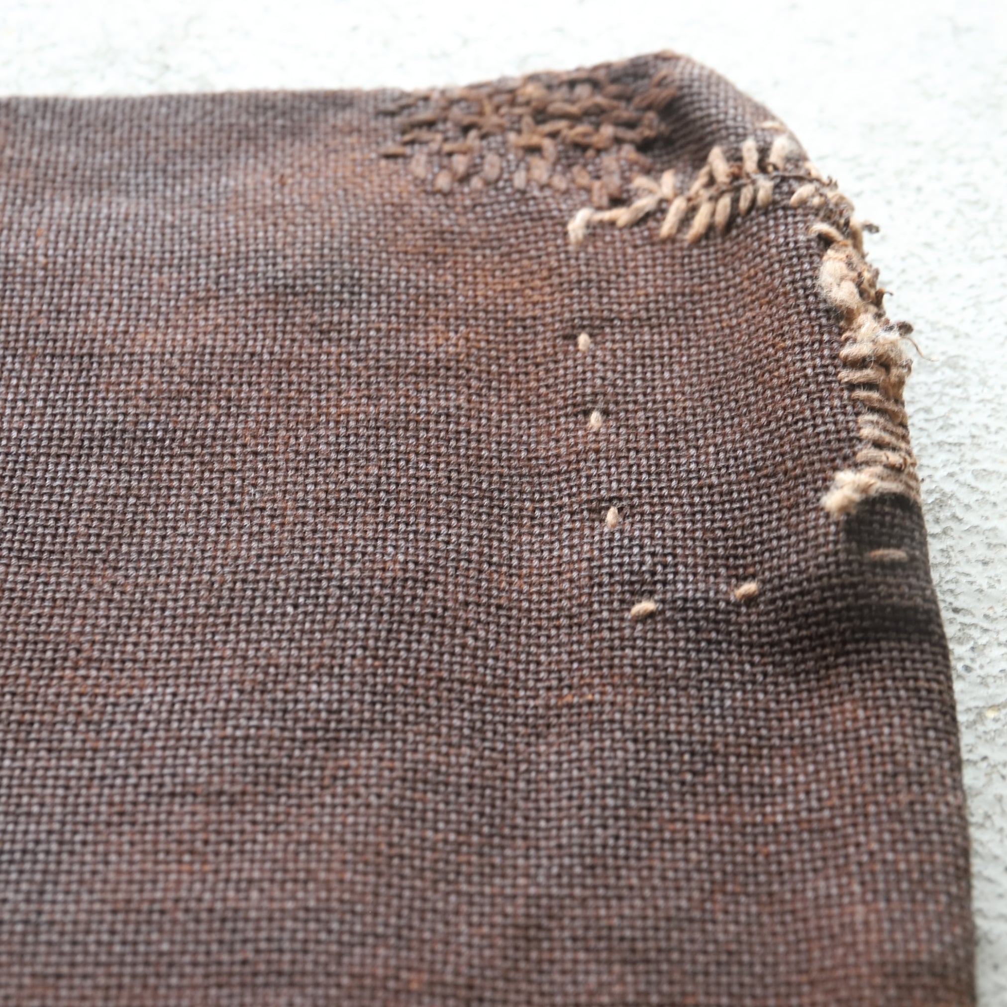 Travel Tea Cloth, Antique Persimmon Tannin-dyed 2, Meiji Period (1868-1912 CE)