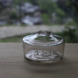 Antique Small Glass Bottle with Air Bubbles (Transparent), Taisho Period (1912-1926 CE)