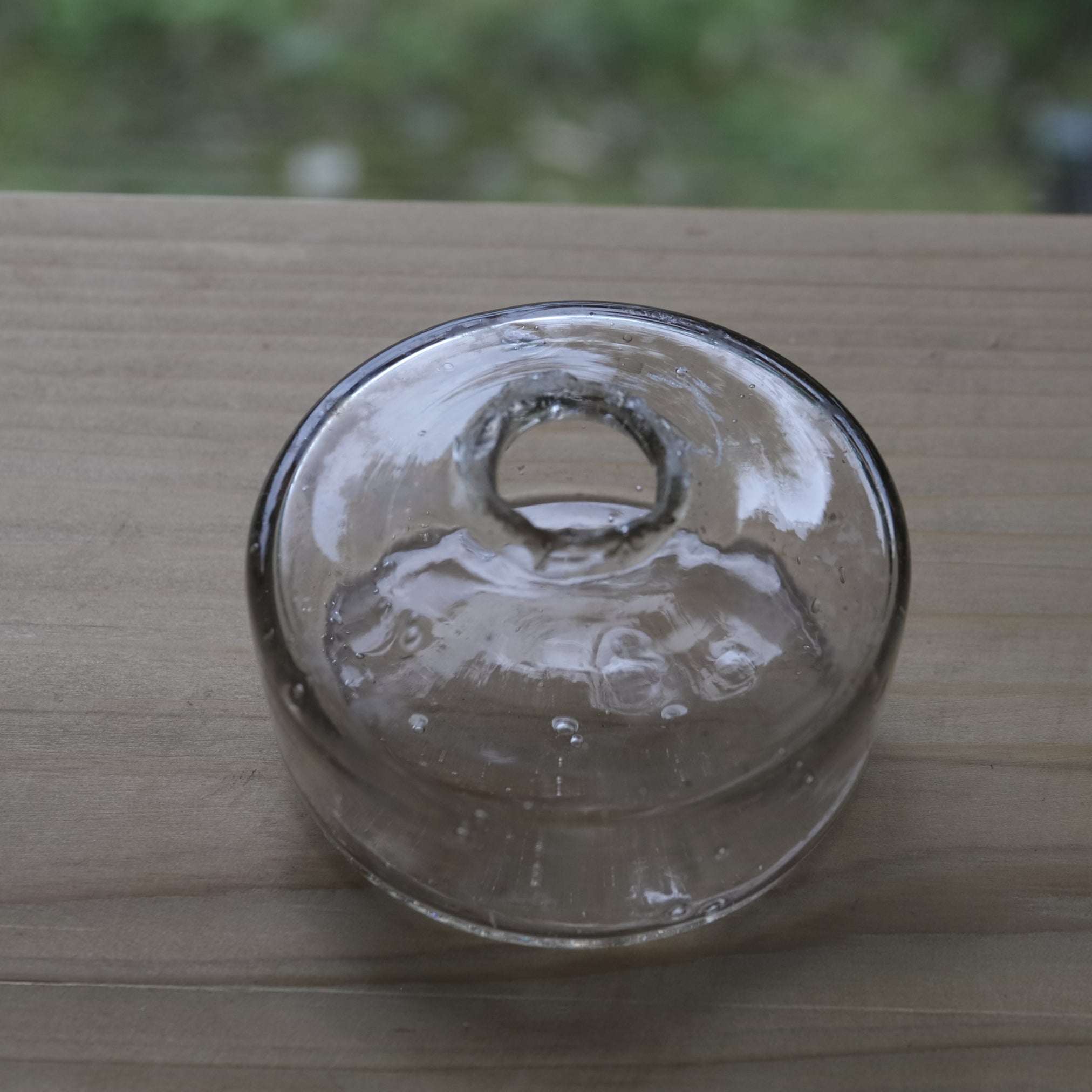 Antique Small Glass Bottle with Air Bubbles (Transparent), Taisho Period (1912-1926 CE)