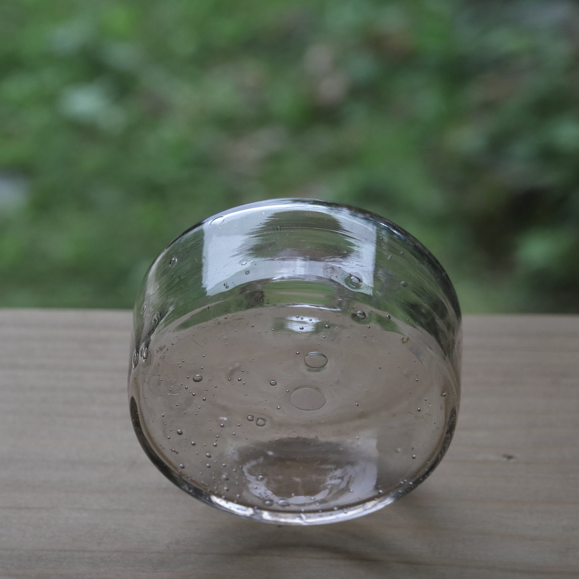 Antique Small Glass Bottle with Air Bubbles (Transparent), Taisho Period (1912-1926 CE)