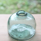古董气泡混合的小玻璃瓶（绿色），大正时代（1912-1926年）
