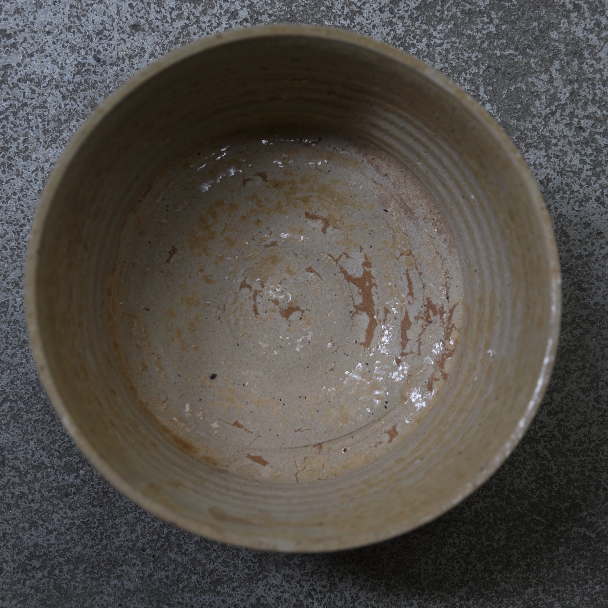 BOWL / TUBE / TEA BOWL, Gray Earthenware, proto-celadon, 2, Spring & Warring States（770–221BCE）