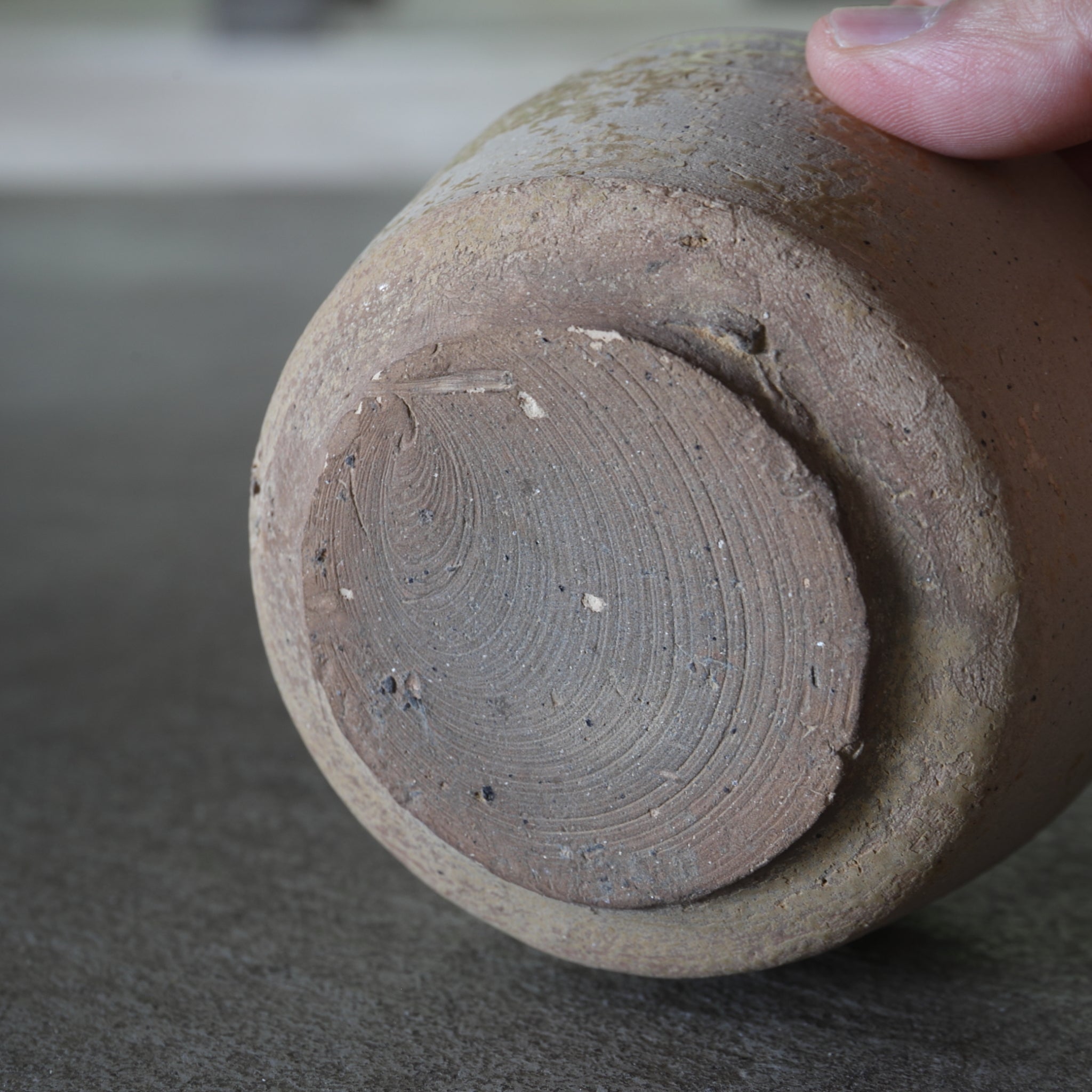BOWL / TUBE / TEA BOWL, Gray Earthenware, proto-celadon, 2, Spring & Warring States（770–221BCE）