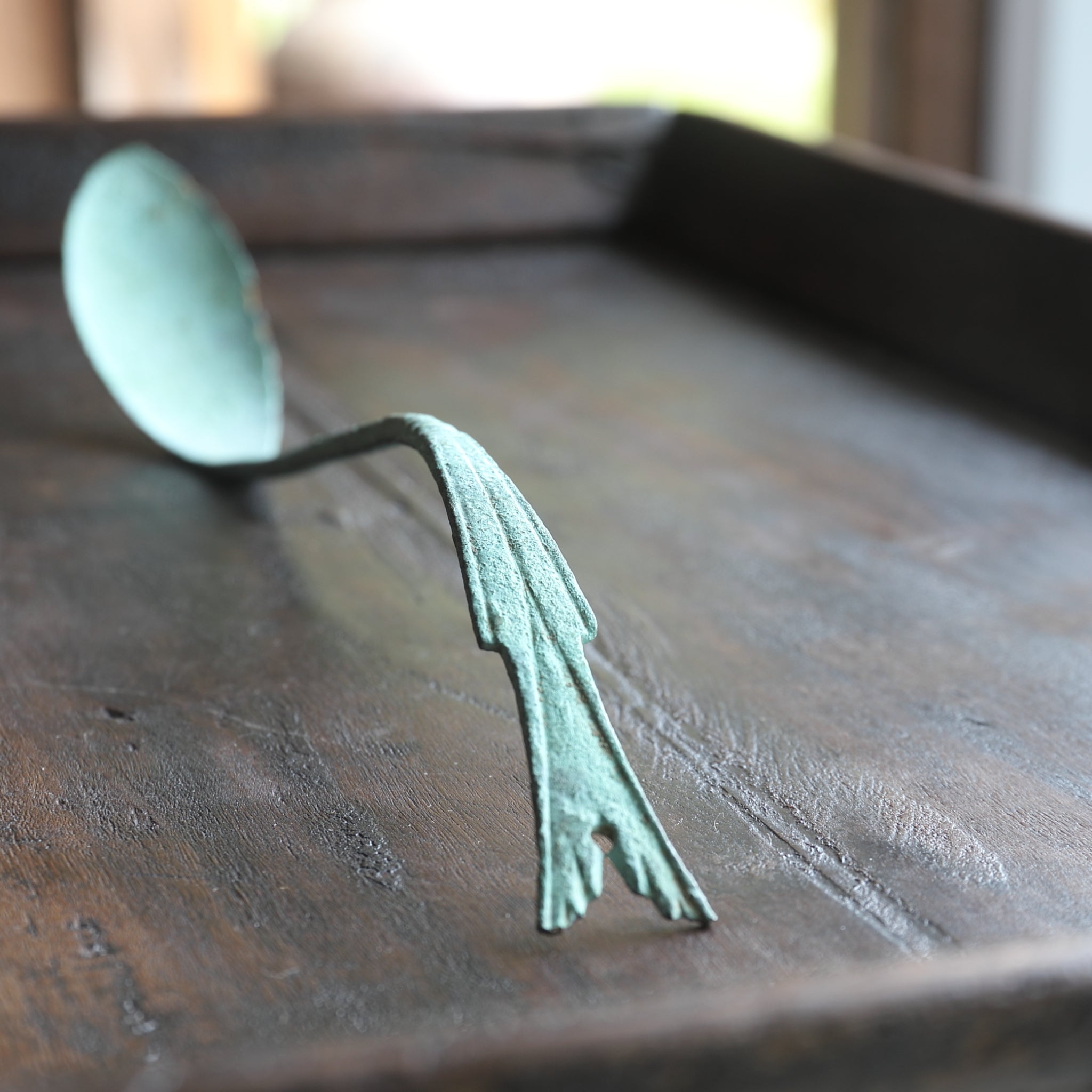 高麗匙　高麗佐波理匙　高麗青銅匙　佐波理匙 匙　（No1） 高麗時代 青銅匙 灰匙 佐波理・砂張（さはり）（918–1392 CE