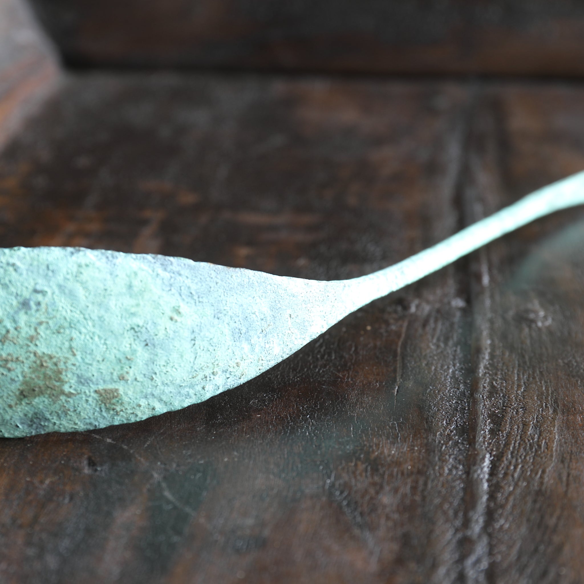 高麗匙　高麗佐波理匙　高麗青銅匙　佐波理匙 匙　（No1） 高麗時代 青銅匙 灰匙 佐波理・砂張（さはり）（918–1392 CE