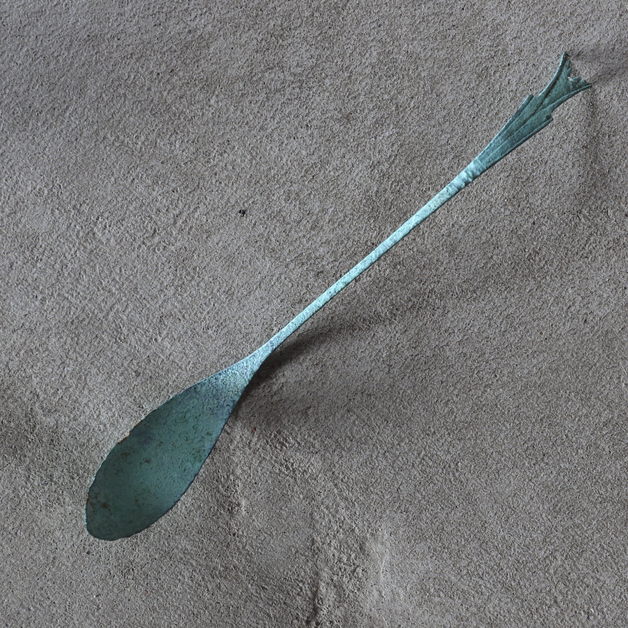 Goryeo Bronze Spoon Ash Spoon Sawari/Sabari 1 Goryeo Period/918-1392CE