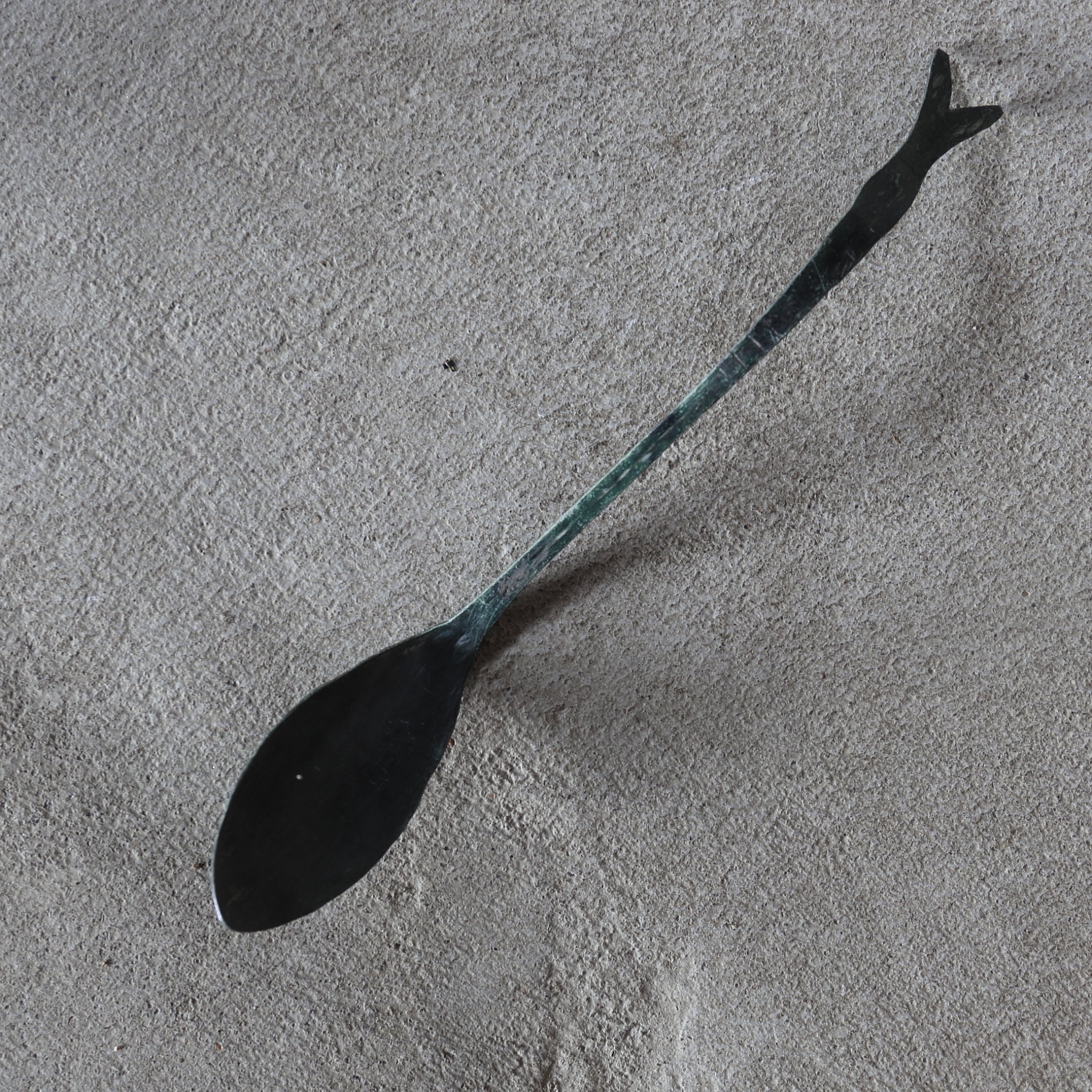 Goryeo Bronze Spoon Ash Spoon Sawari/Sabari 4 Goryeo Period/918-1392CE