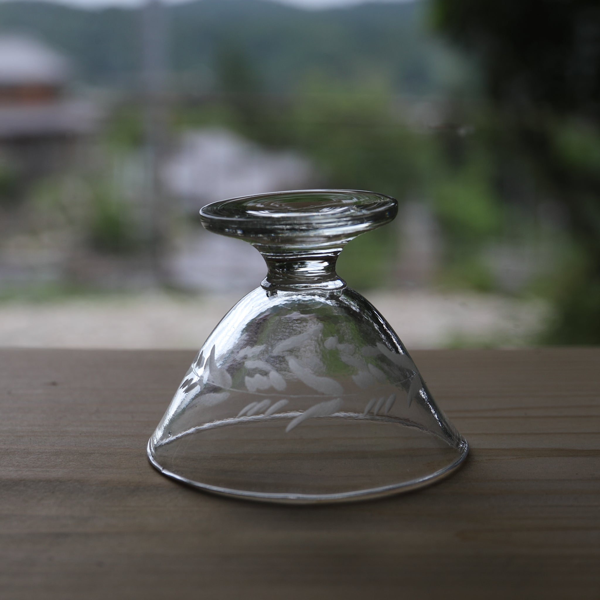 5 antique glass cups, Meiji period/1868-1912CE