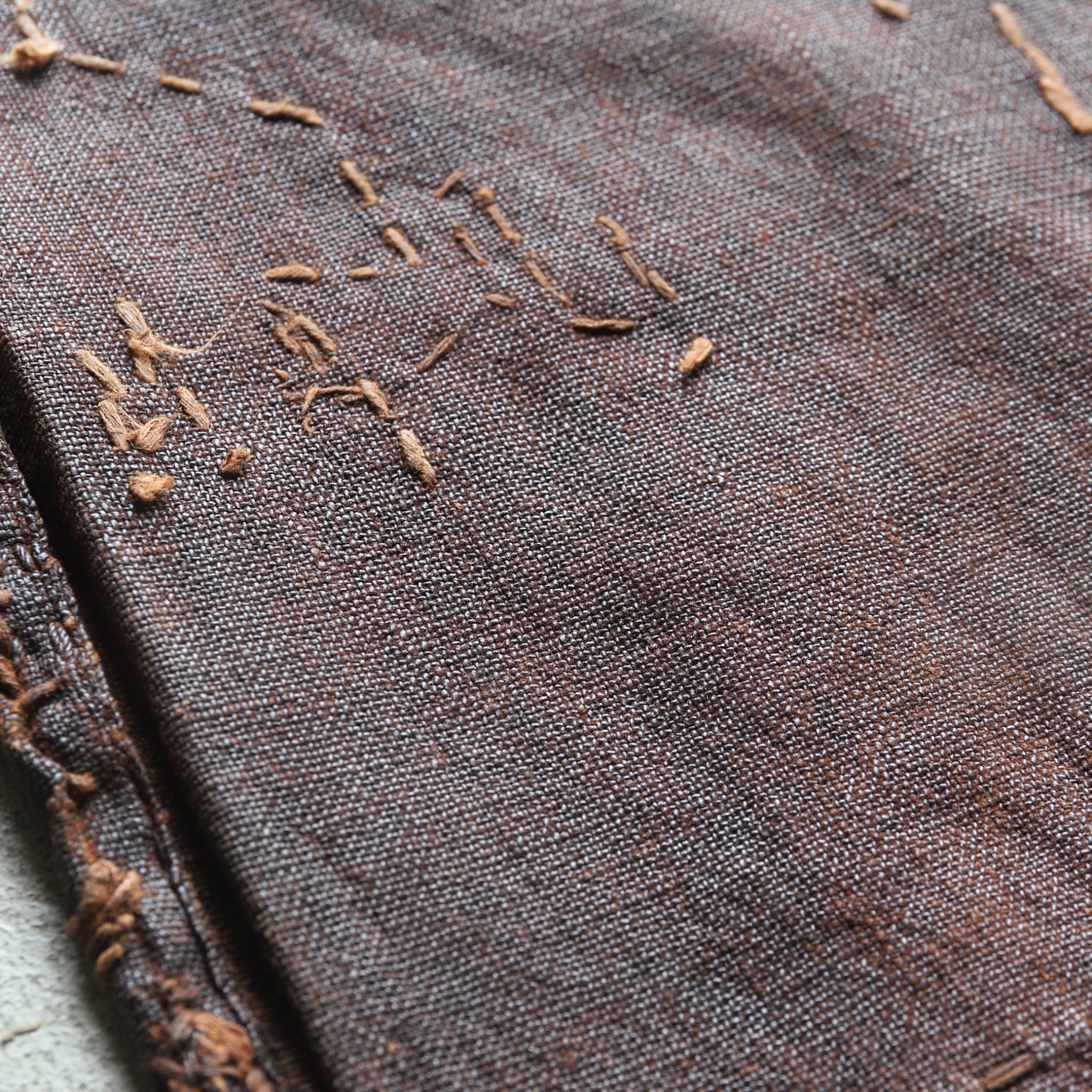 明治 旅の茶ノ布 柿渋染 b3（1868–1912 CE） | 入蘆花（ロカニイル）