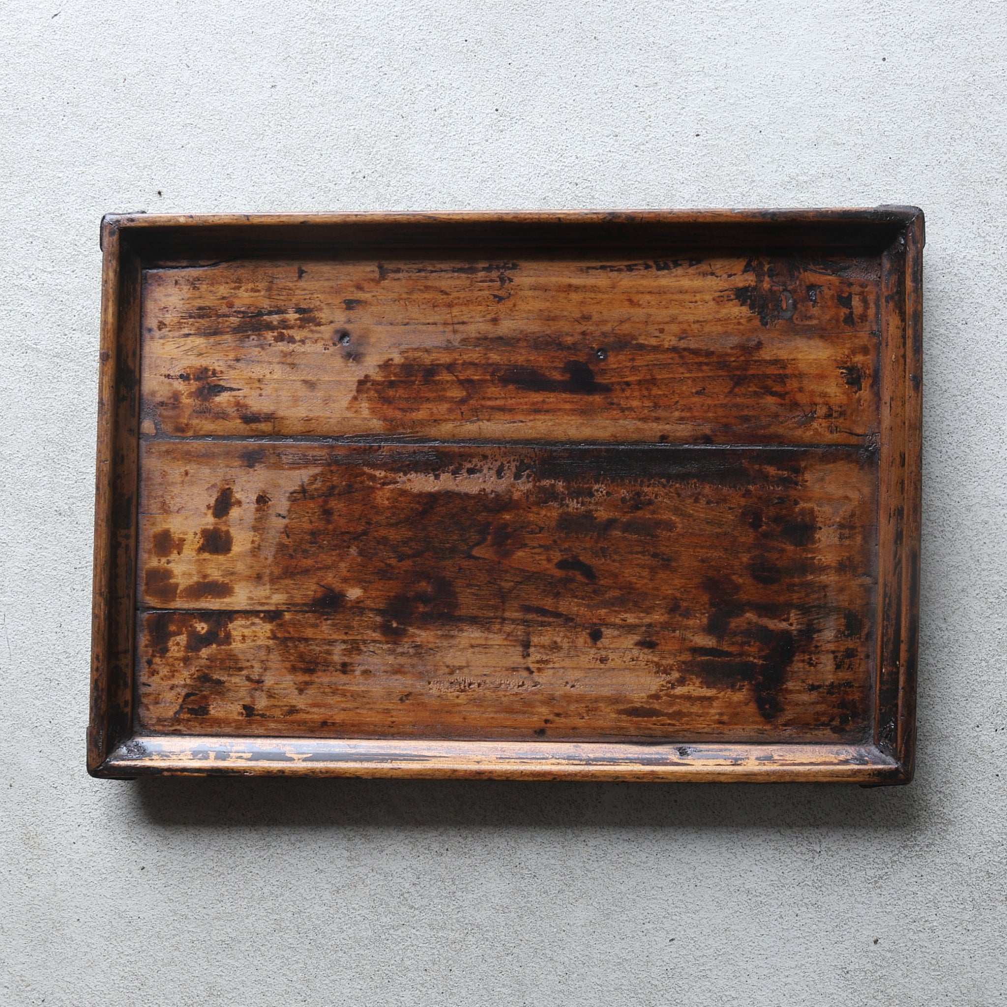 Yi Dynasty solid wood oblong tray 2 Yi Dynasty Joseon Dynasty/1392-1897CE