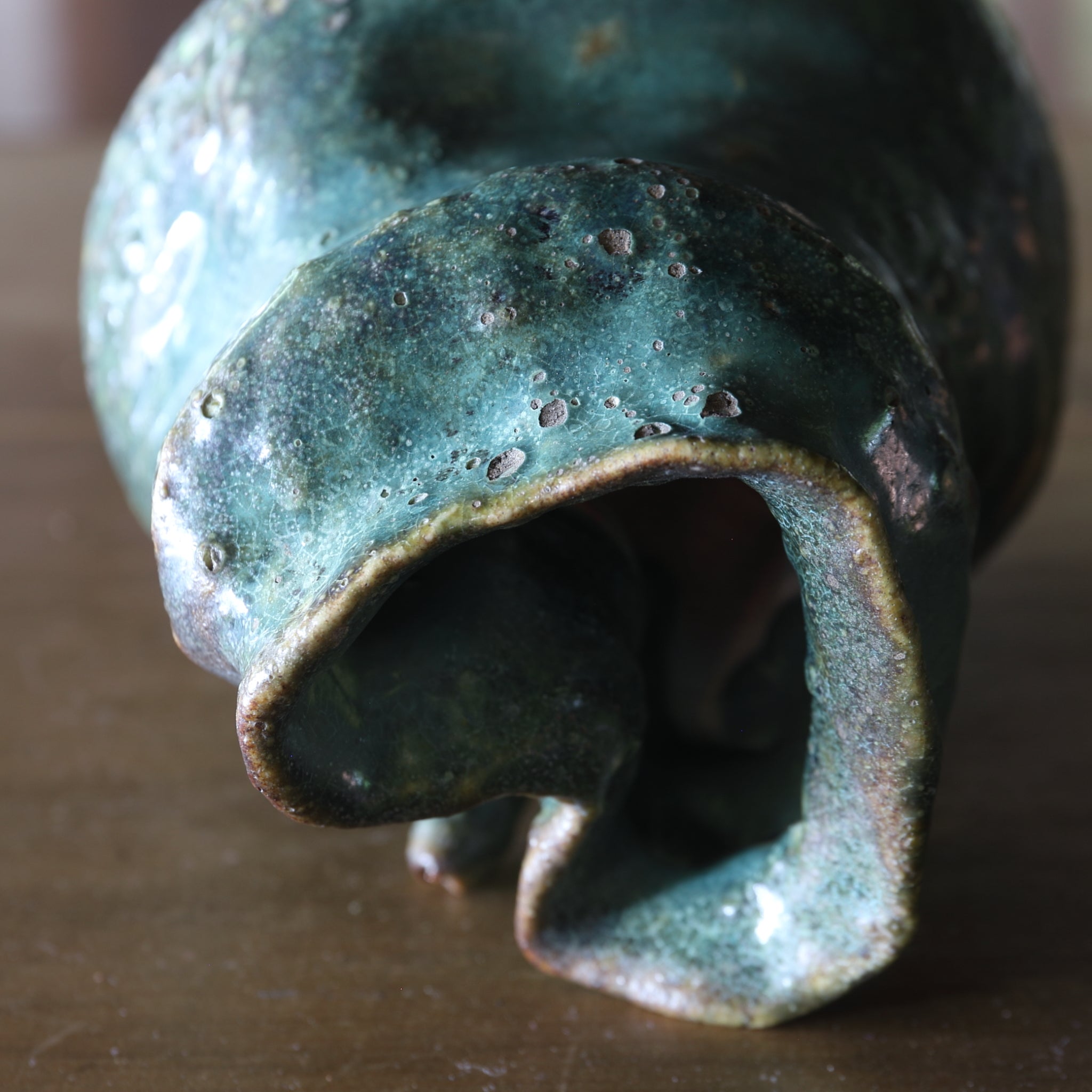 Green glaze water jug, details unknown