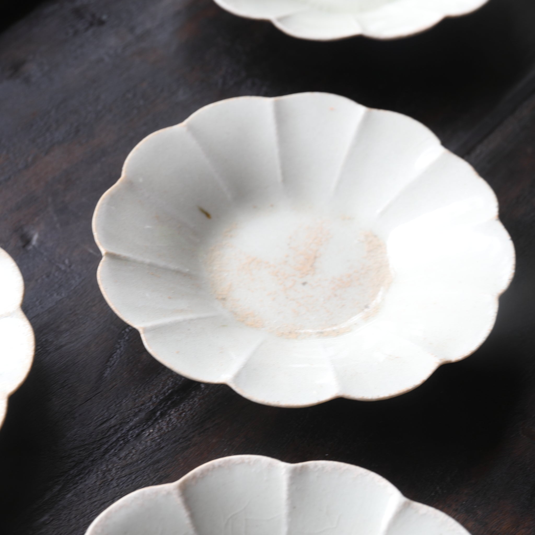 Song Dynasty Blue and White Flower Plates, Set of 5, Song Dynasty/960-1279CE