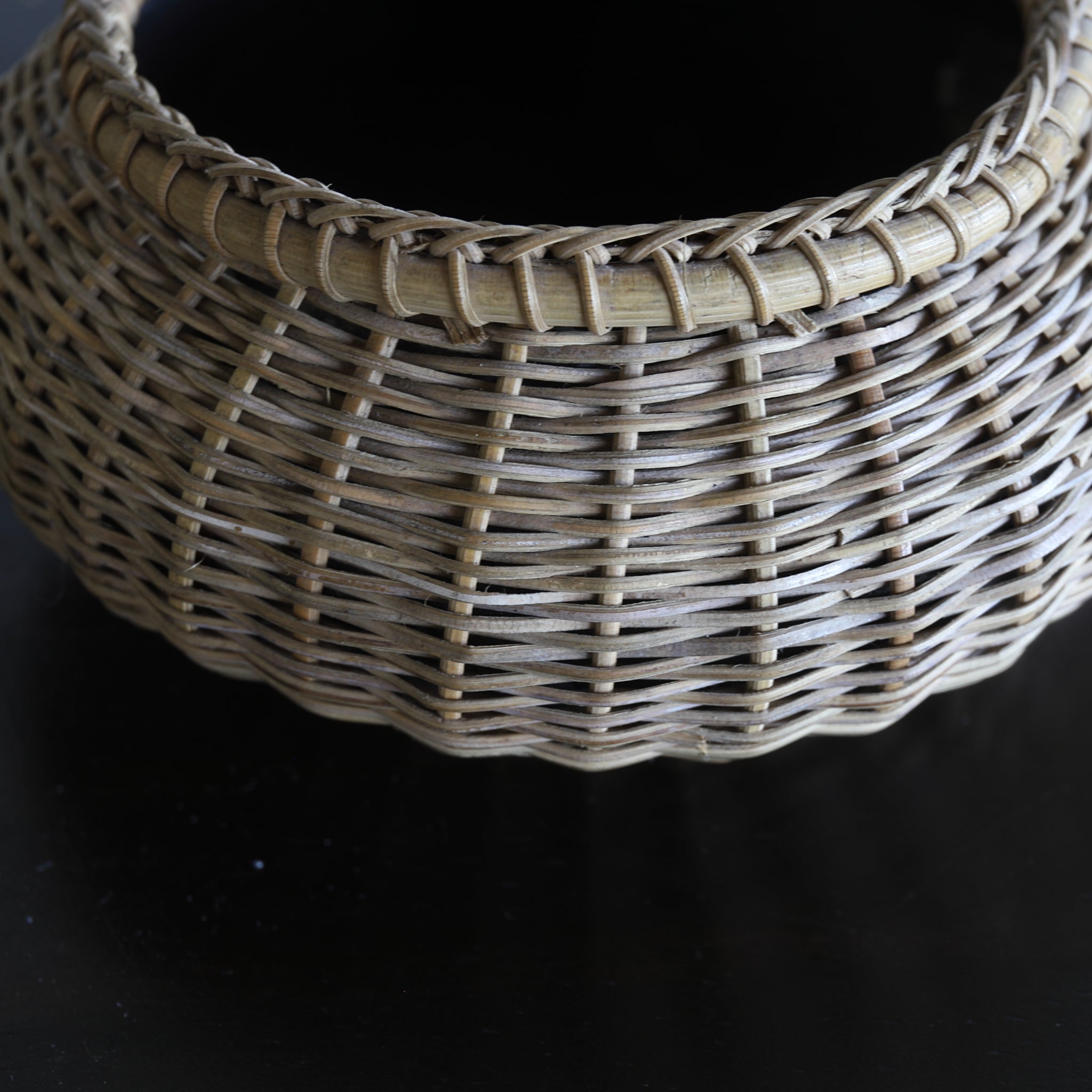 Antique Woven Basket, Lot 1, Taisho Era (1912-1926CE)