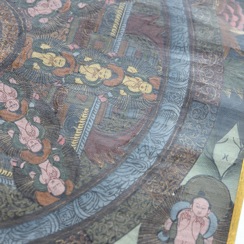 17th Century Tibetan Buddhist Art Mandala Thangka (Buddhist Painting), 16th-19th Century